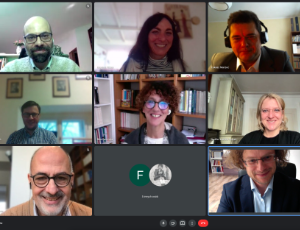 Photo of first official “kick-off” meeting via MS teams